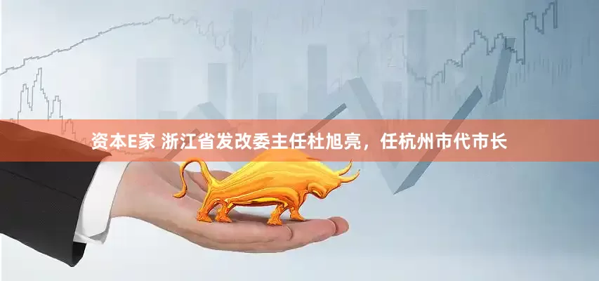 资本E家 浙江省发改委主任杜旭亮，任杭州市代市长